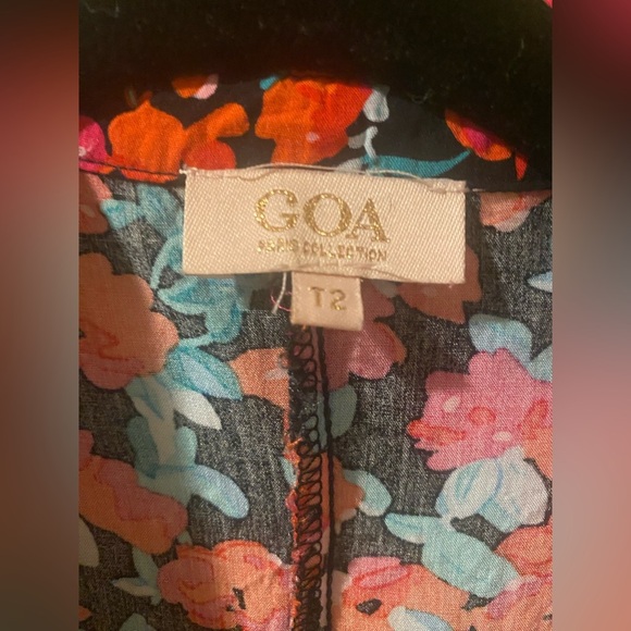 Goa Paris Floral Puff Sleeve Sundress with Notched Collar - Picture 6 of 6